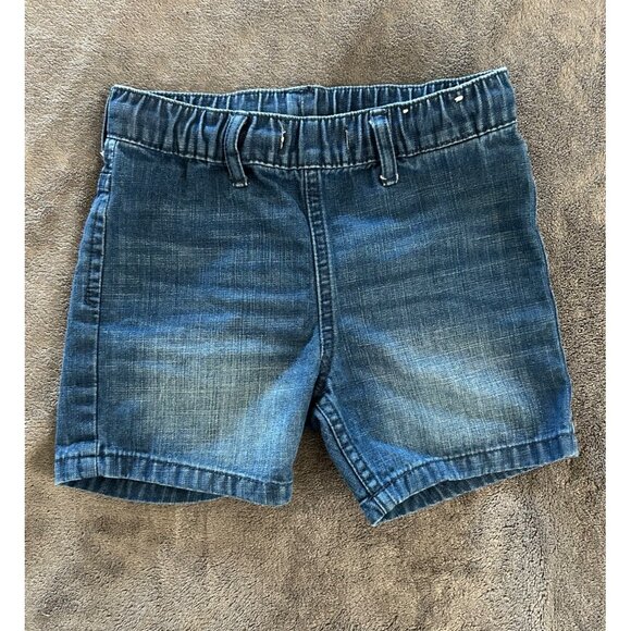 Toddler Pull-On Denim Shorts Elastic Waist US 3-4 Years - Picture 1 of 6